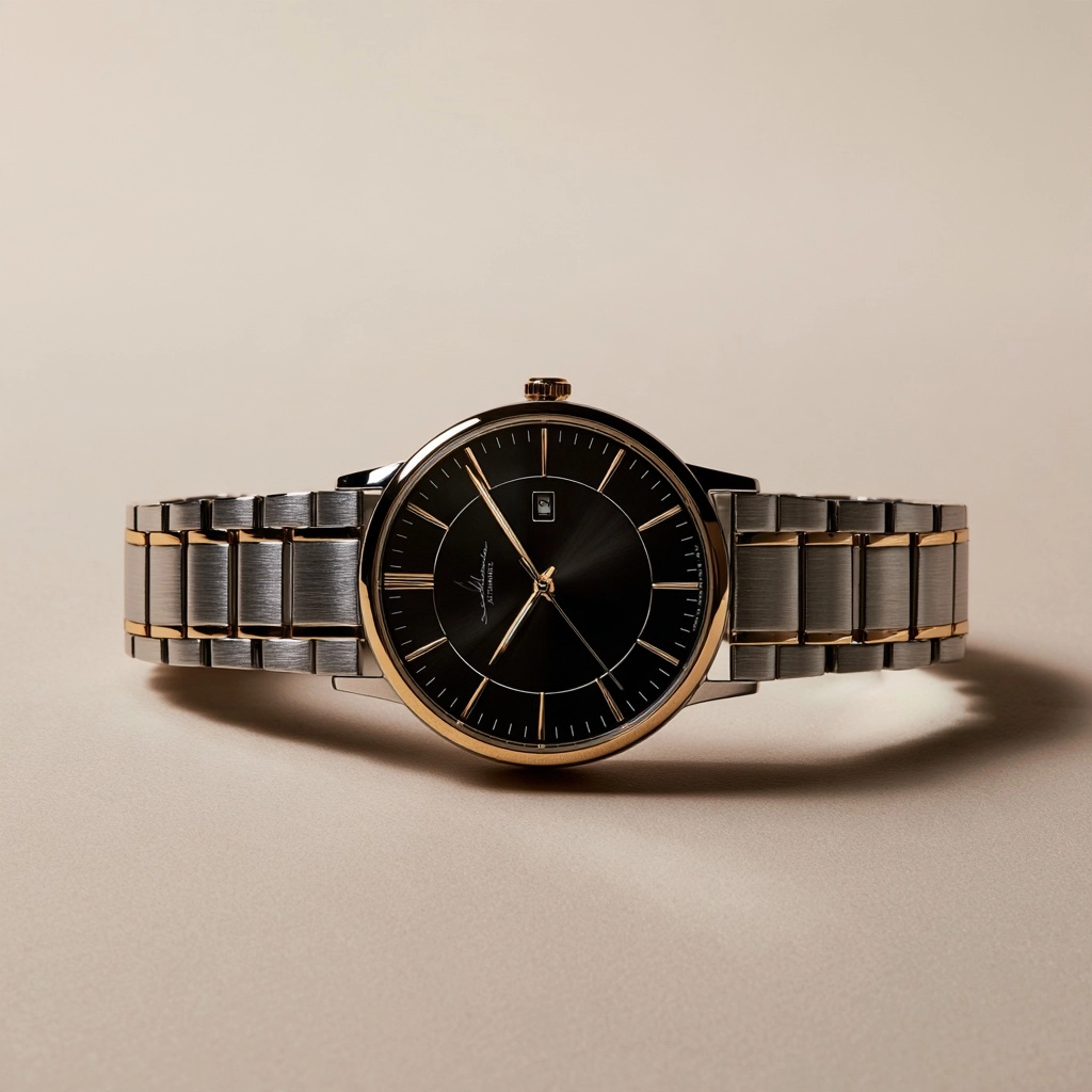 Two-Tone Stainless Steel Watch